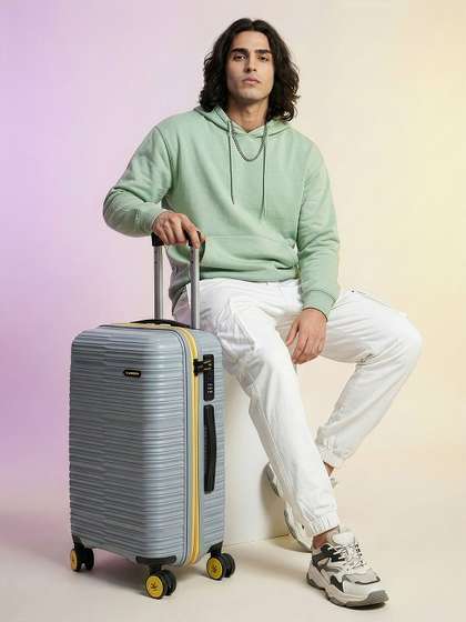 WROGN Magnite Textured
                      Cabin Hard Suitcase Trolley Bag- 50L
