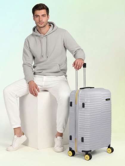 WROGN Magnite
                        Textured Medium Hard Suitcase Trolley Bag- 51L