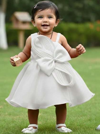 Lagorii Girls Self
                    Design Fit & Flare Dress