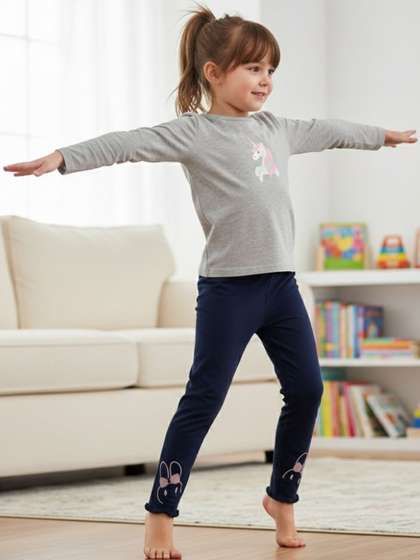 SALTY PUMPKIN Girls
                    Cotton Printed Ankle Length Leggings
