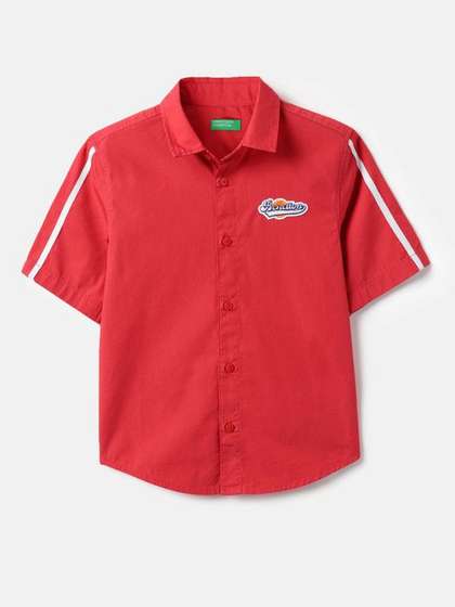 United Colors of
                      Benetton Kids Boys Relaxed Fit Spread Casual
                      Shirts