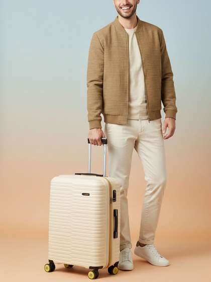 WROGN Magnite Textured
                      Medium Hard Suitcase Trolley Bag- 51L