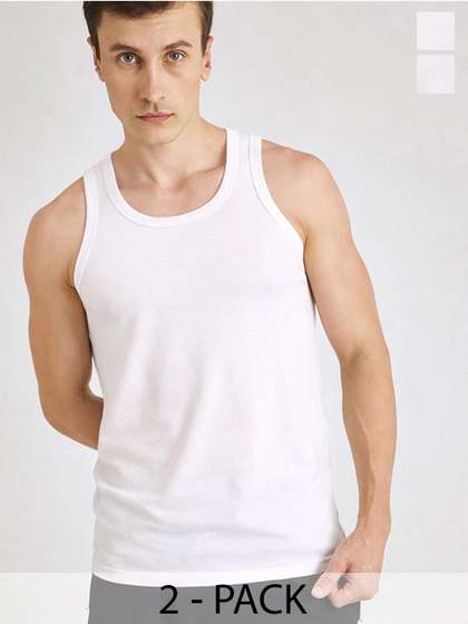 Pepe Jeans Men Pack of
                      2 Innerwear Vests 8904311302179