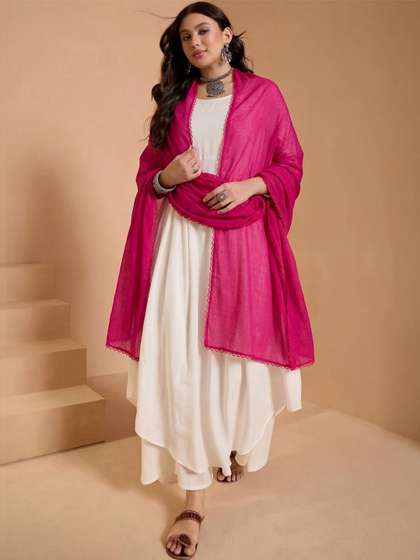 Clora Creation Women
                        Solid Cotton Dupatta