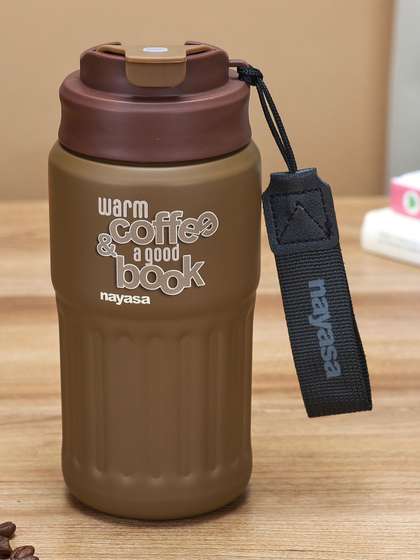 Nayasa Single Expresso
                    Brown S.Steel Double Wall Leakproof Flask Bottle
                    Screw Cap 425ml