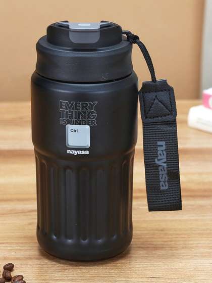Nayasa Single Expresso
                    Black S.Steel Double Wall Leakproof Flask Bottle
                    Screw Cap 425ml