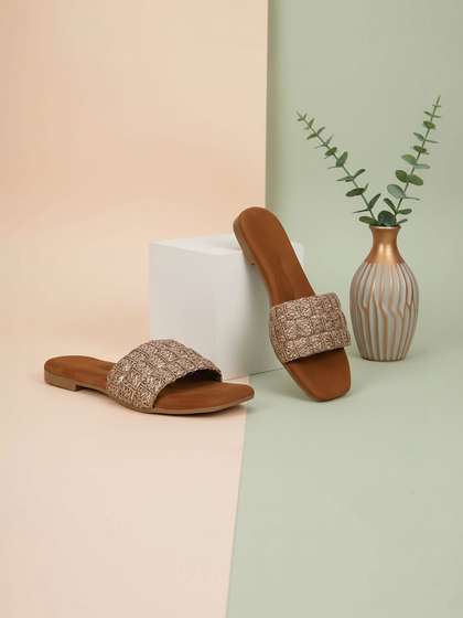 CORSICA Women
                        T-Strap Flats with Embroidered