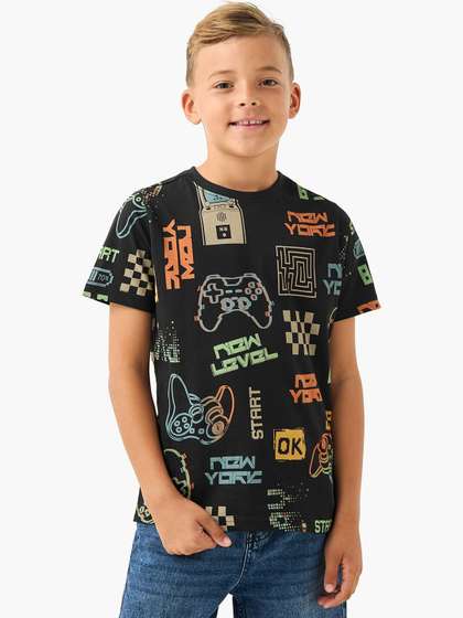 Juniors by Babyshop
                    Juniors Crew Neck Short Sleeves Gaming Print
                    T-shirts