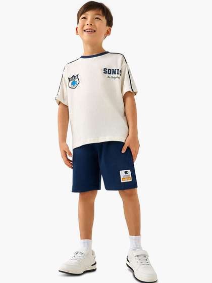 Juniors by Babyshop Boys
                    Printed T-shirt with Shorts