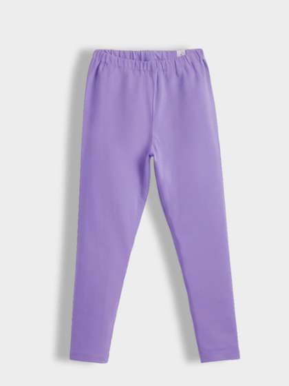 Orange Sugar Girls
                    Cotton Blend Solid Ankle Length Leggings
