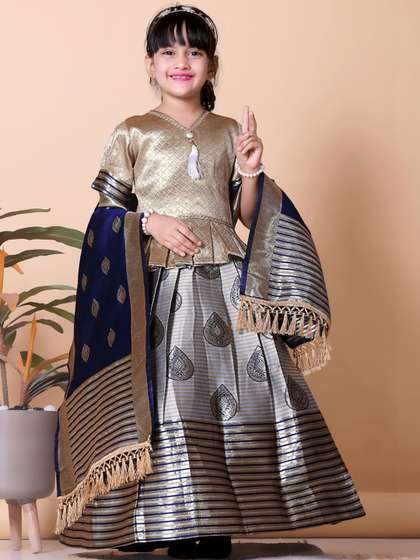 KALINI Girls Ready
                        to Wear Lehenga & Blouse With Dupatta
