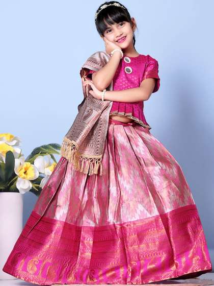 KALINI Girls Ready to
                    Wear Lehenga & Blouse With Dupatta