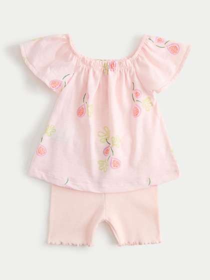 Marks & Spencer
                        Cotton Jersey Fruit Print Top And Short