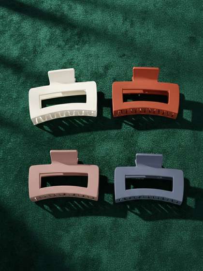 Caprese 4 Pcs
                      High-Strength Rectangle Claw Clips - Matte Resin
                      Non-Slip Accessories