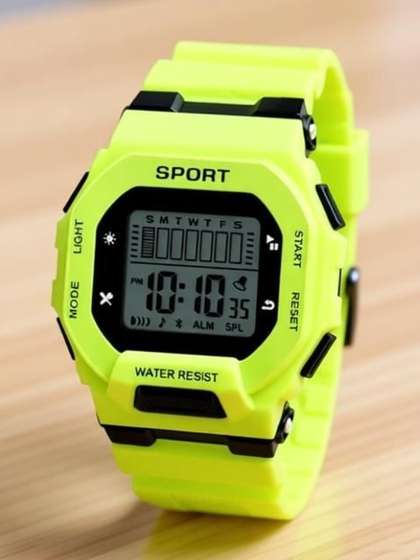Brostin Boys Dial &
                    Straps Digital Alarm Watch NEON SPORT DIGITAL SQAURE
                    WATCH