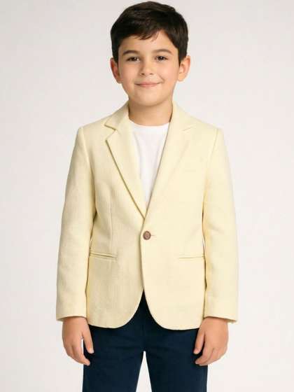 Ridokidz Boys Notched
                    Lapel Single-Breasted Blazers