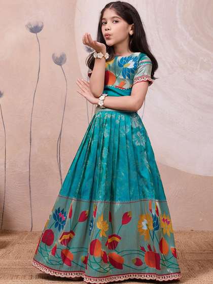 KALINI Girls
                      Embellished Ready to Wear Lehenga &