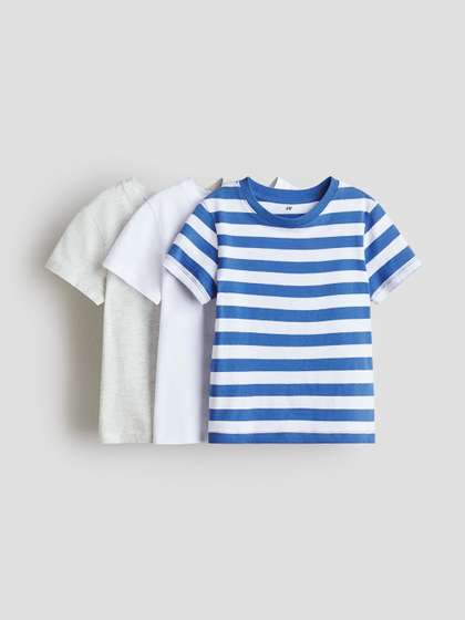 H&M 3-Pack Cotton
                    T-shirts