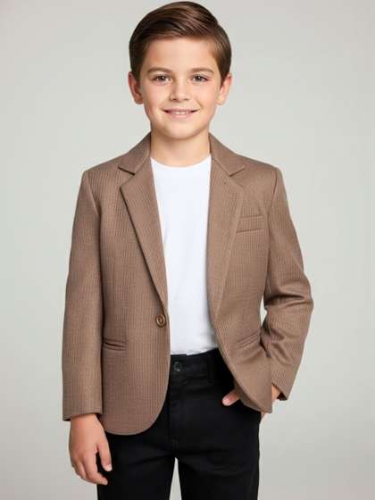 Ridokidz Boys Notched
                    Lapel Single-Breasted Blazers