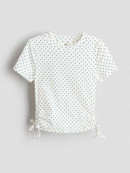 H&M
                      Drawstring-Detail Cotton Top