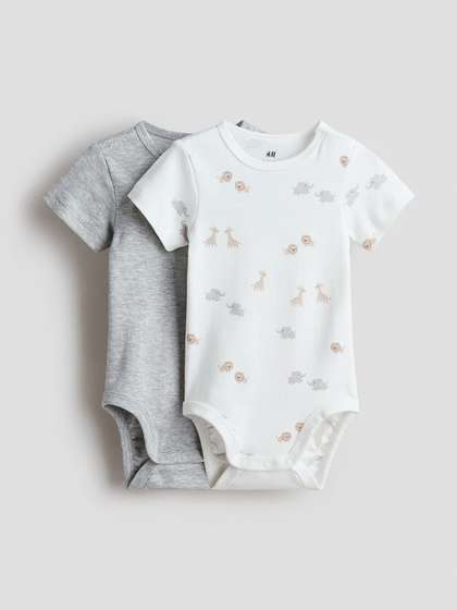 H&M 2-Pack Cotton
                      Bodysuits