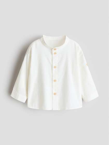 H&M Linen-Blend
                      Grandad Shirt