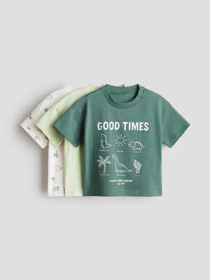 H&M Boys 3-Pack
                    Cotton T-shirts