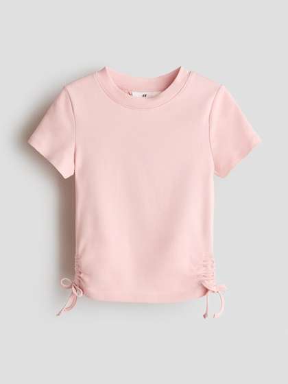 H&M
                      Drawstring-Detail Cotton Top