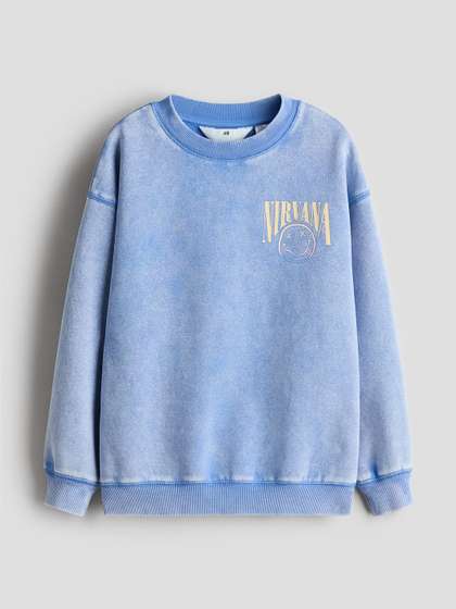 H&M Oversized
                    Print-Motif Sweatshirt