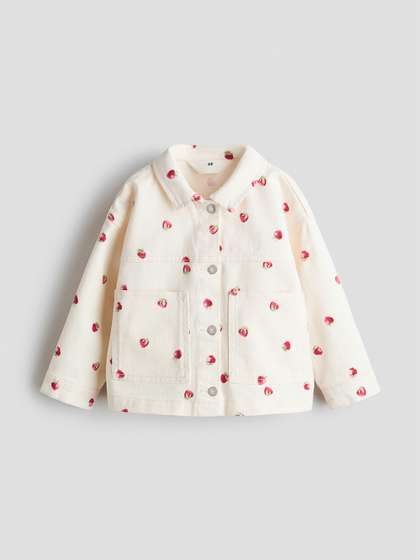 H&M Girls Patterned
                    Twill Jacket