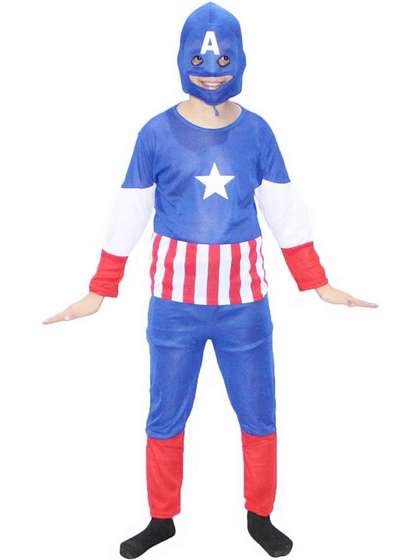 Kaku Fancy dresses Boys
                    Super Hero America Soilder Costume Set