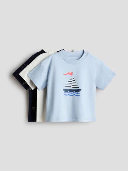 H&M Boys 3-Pack
                      Cotton T-shirts