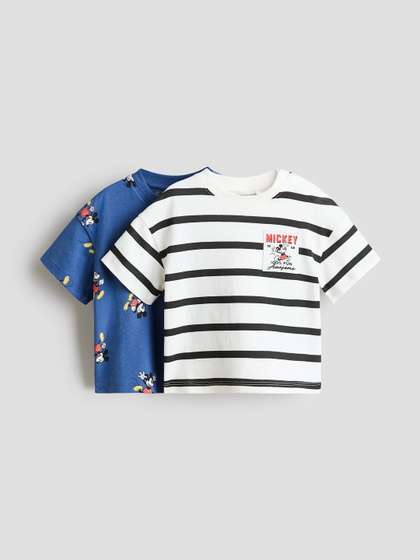 H&M 2-Pack Printed
                    T-Shirts