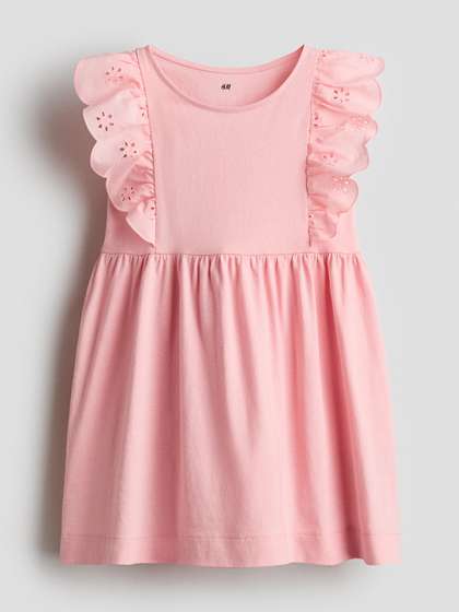 H&M Flounce-Trimmed
                    Cotton Dress