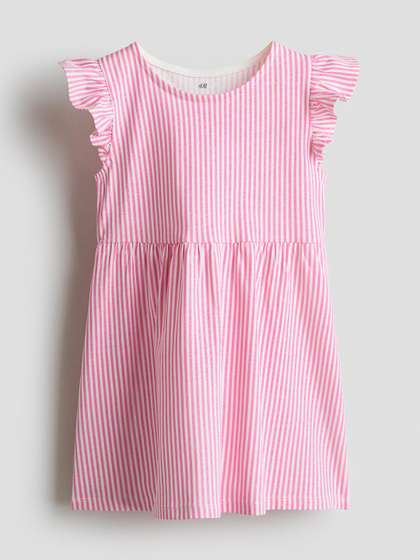 H&M Girls Printed Cotton Dress