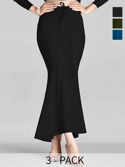 VAANU THE FASHION
                        HUB Pack of 3 Cotton Mid-Rise Saree Shapewear