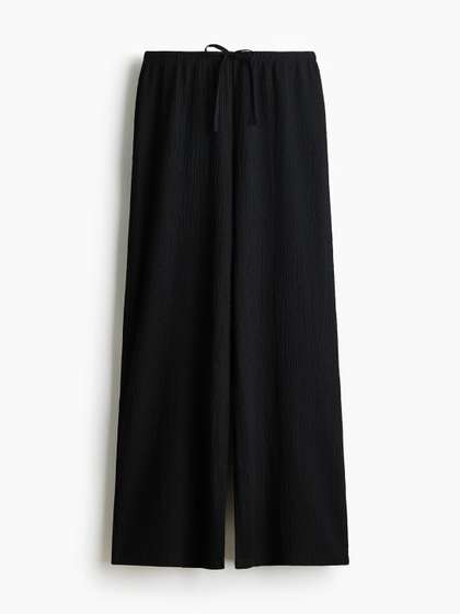 H&M Textured
                          Jersey Trousers