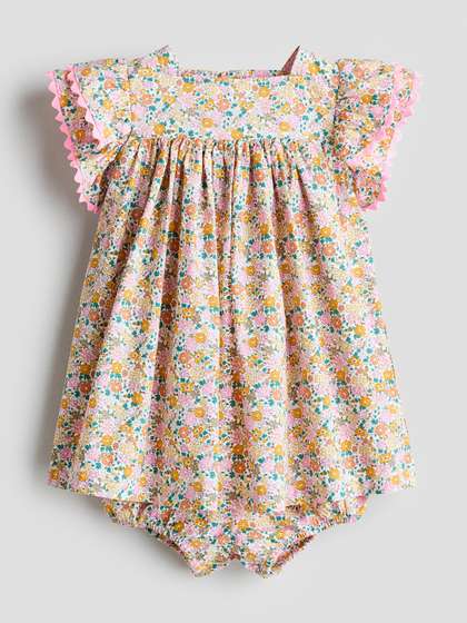 H&M Girls 2-Piece
                    Cotton Dress & Bloomers Set