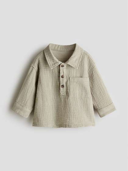 H&M Cotton
                        Muslin Shirt