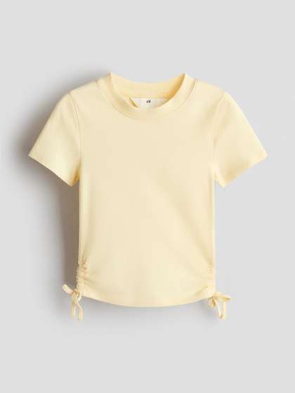 H&M
                    Drawstring-Detail Cotton Top