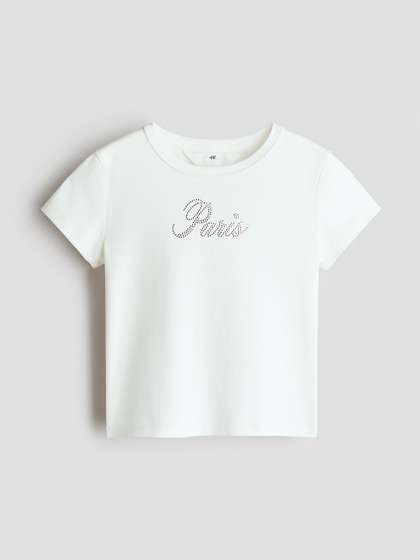 H&M
                    Embellished-Motif T-shirt