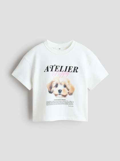 H&M Loose-fit
                    Motif-Detail T-shirt