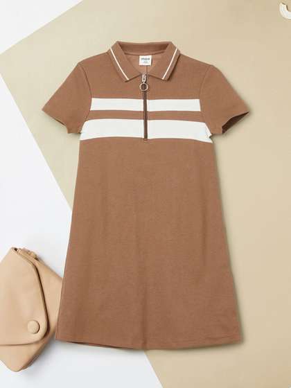 max Girls Colourblocked
                    T-shirt Dress