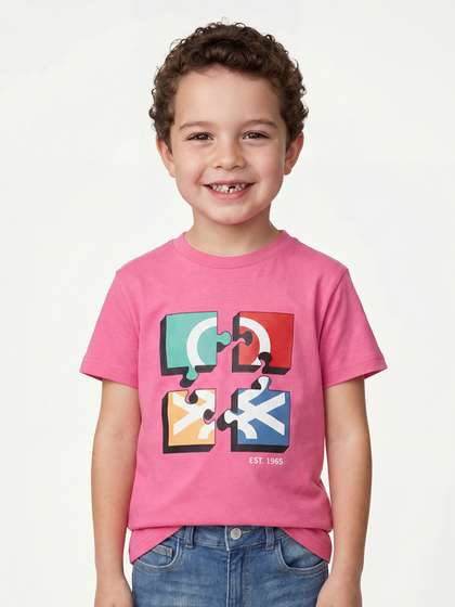 United Colors of
                    Benetton Boys Pure Cotton Tshirts