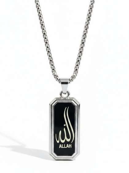M Men Style
                    Rhodium-Plated Geometric Pendants with Chains