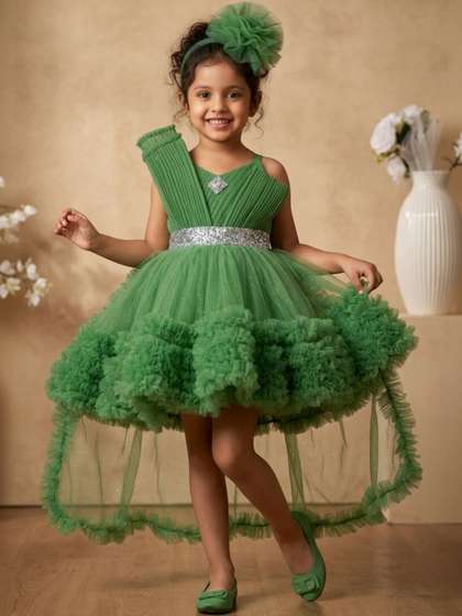 Lagorii Floral Net Fit
                      & Flare Dress