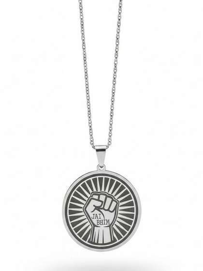 M Men Style
                    Silver-Plated Circular Pendants with Chains
