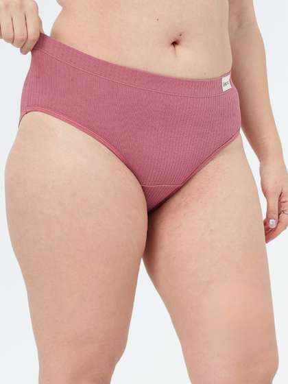 House Of Zelena
                        Women Cotton Broad Rib Mid Rise Hipster For
                        Maternity & Postpartum