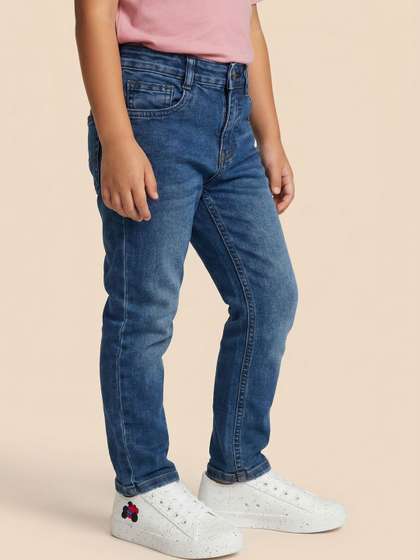 Nauti Nati Boys Straight
                    Fit Mid-Rise Low Distress Light Fade Stretchable
                    Jeans