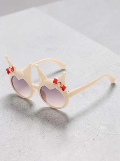 Stoln Girls Black Lens
                    & Gold-Toned Round Sunglasses with
